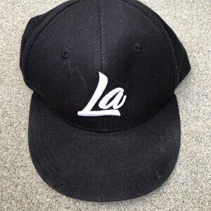 DECKY LA Los Angeles Snapback Hat Men's Black Adjustable Cap Embroidered